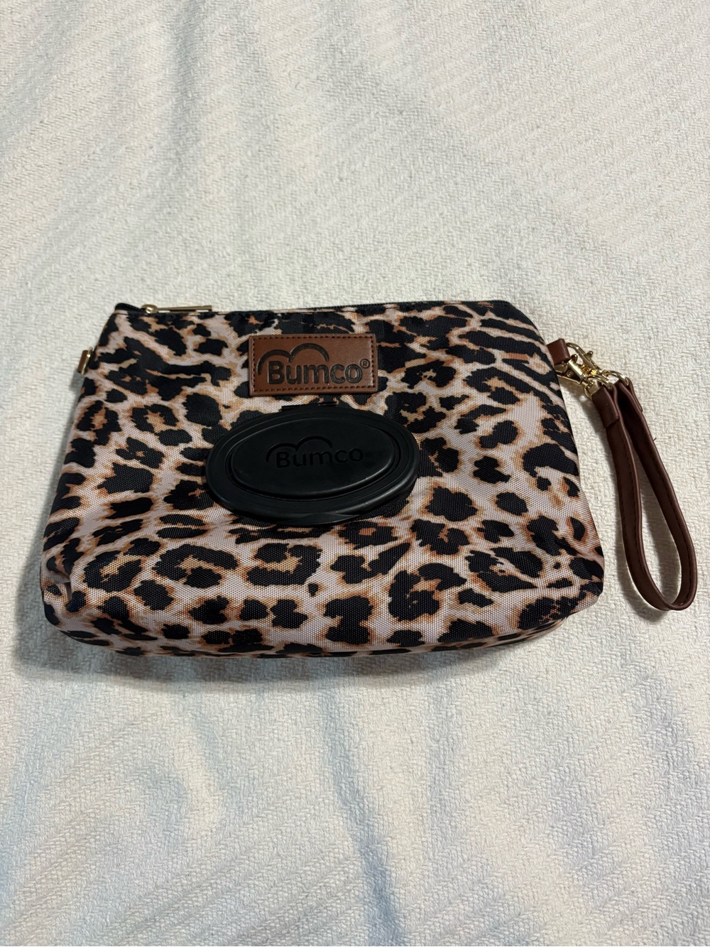 Bumco Animal Print Mini Diaper Bag Wristlet Clutch with Wipe Dispenser